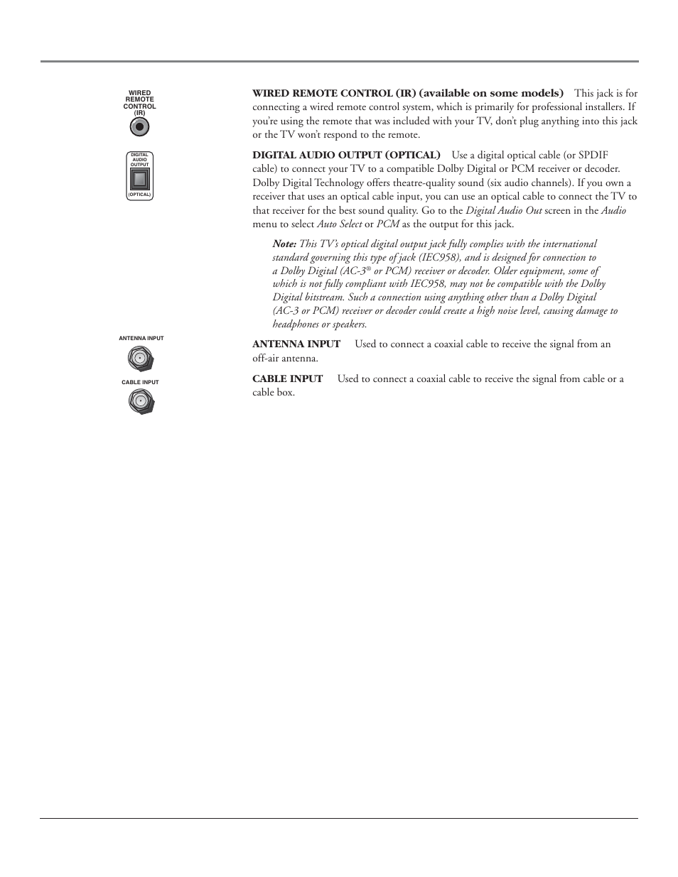 Connections & setup, 24 chapter 1 | RCA HDLP50 User Manual | Page 26 / 80
