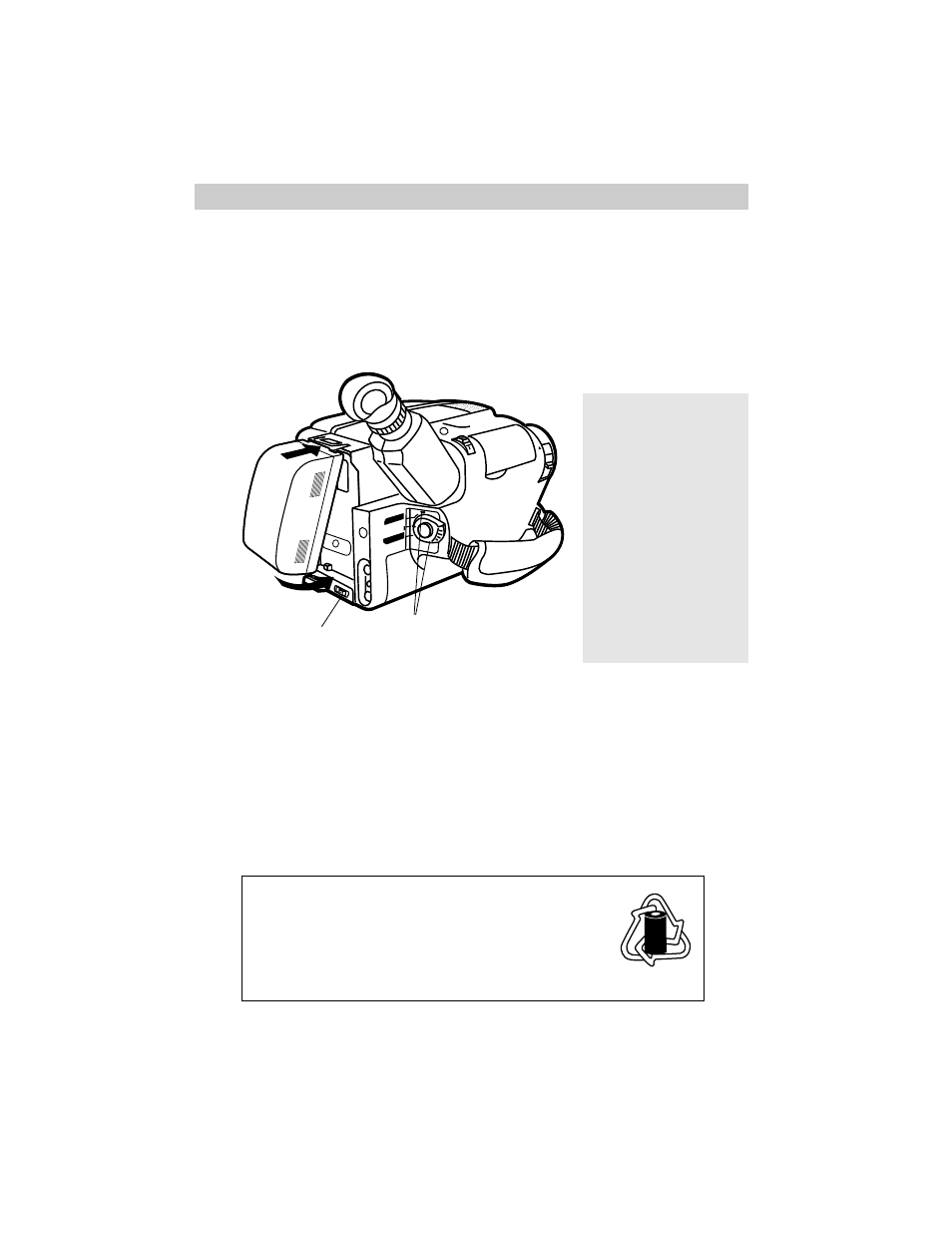 Using rechargeable battery, Powering your camcorder, Using the battery to power your camcorder | RCA ProV800C User Manual | Page 15 / 96