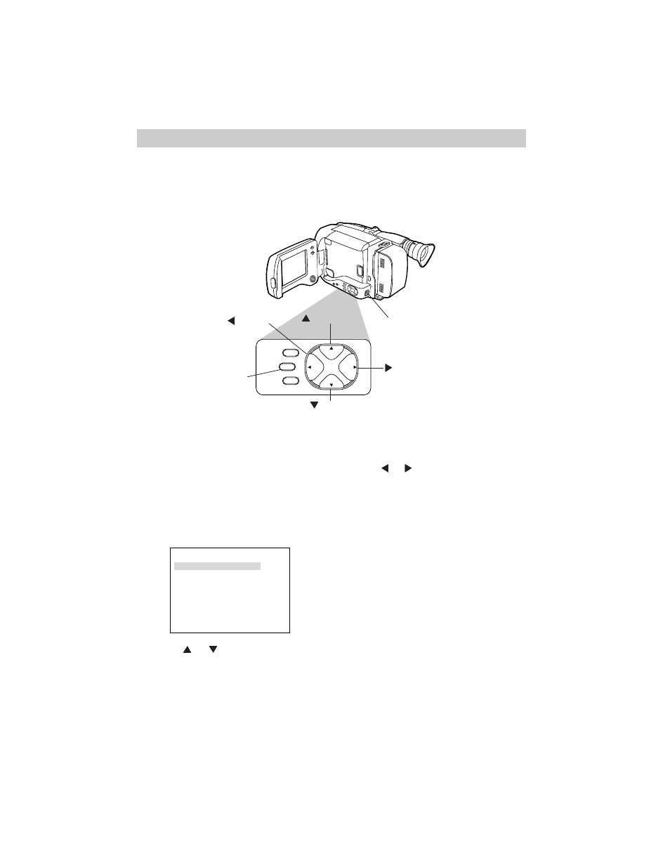 Recording, Recording menu — gain up | RCA ProV800C User Manual | Page 44 / 96