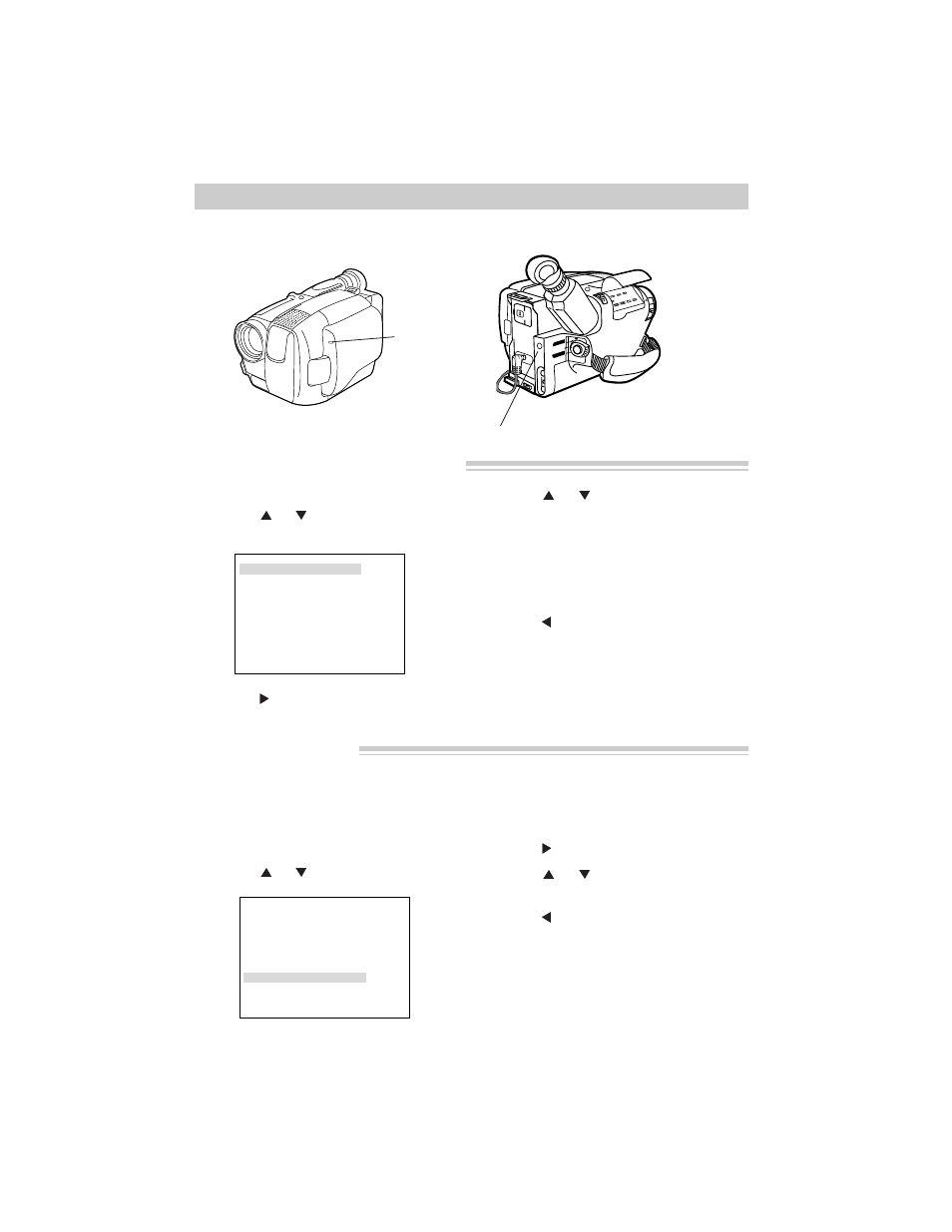 Recording, Sub menu — tally light and jlip id no, Set the jlip id no | RCA ProV800C User Manual | Page 55 / 96