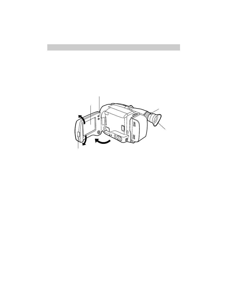 Use lcd monitor or viewfinder to view recording, First-time operation, Use the lcd monitor | Use the viewfinder | RCA ProV800C User Manual | Page 9 / 96