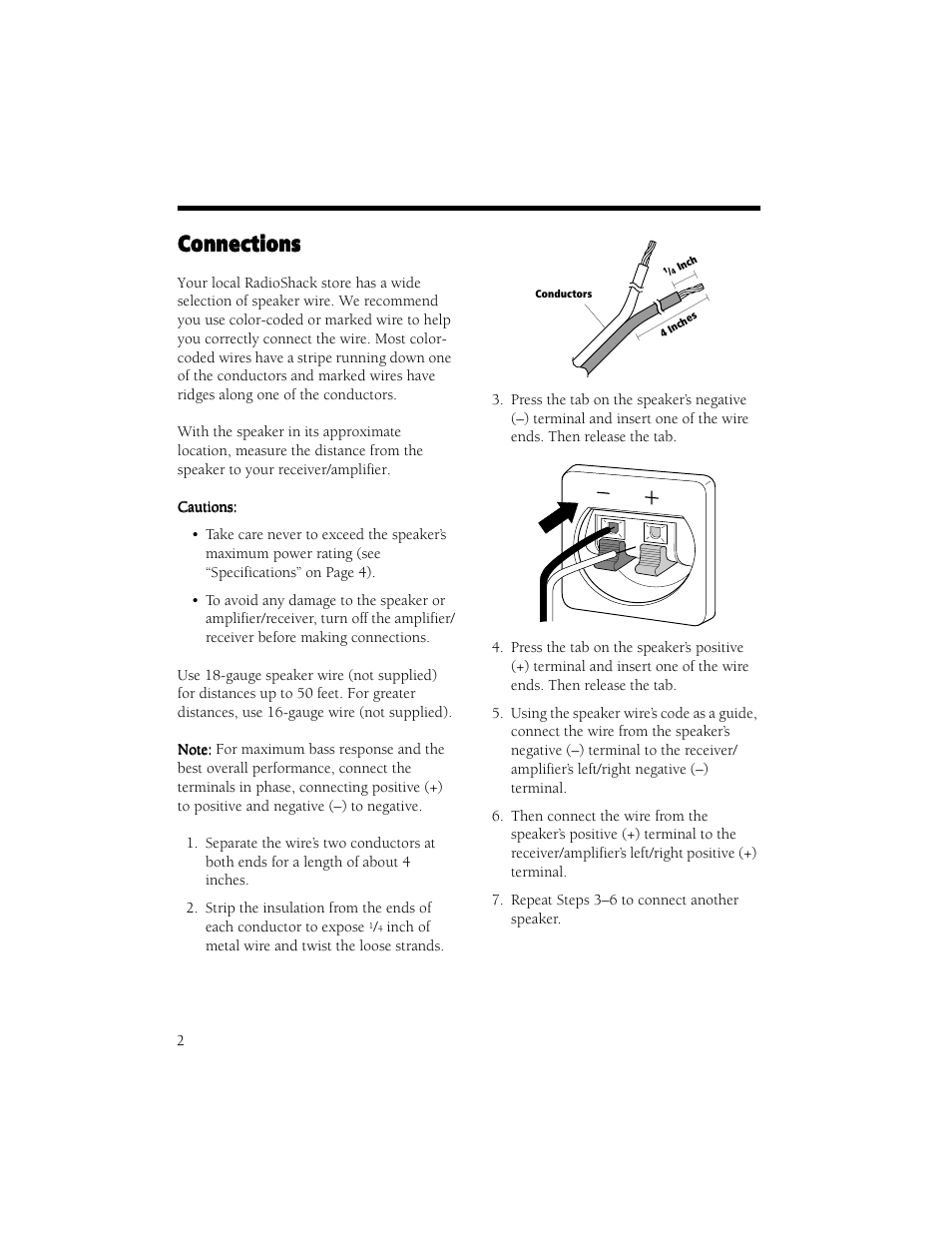 RCA STS-830 User Manual | Page 2 / 4