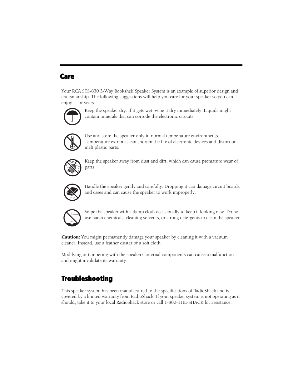 RCA STS-830 User Manual | Page 3 / 4