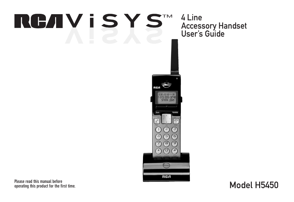 RCA VISYS H5450 User Manual | 76 pages