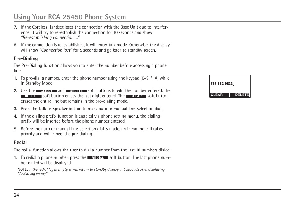 RCA VISYS H5450 User Manual | Page 24 / 76