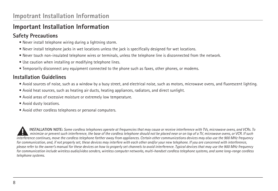 RCA VISYS H5450 User Manual | Page 8 / 76