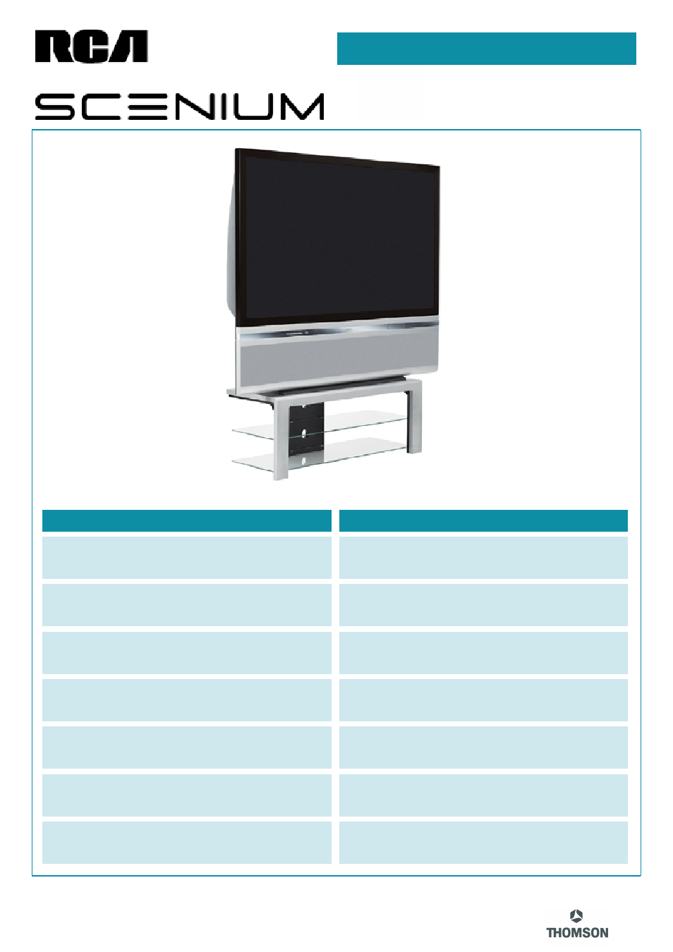 RCA HD61LPW162 User Manual | 2 pages