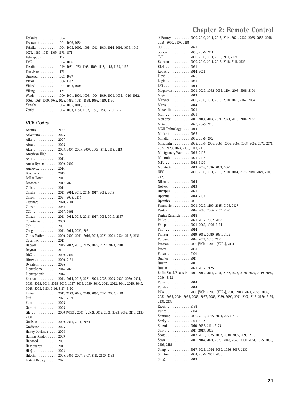 Chapter 2: remote control | RCA DRS7000N User Manual | Page 23 / 65