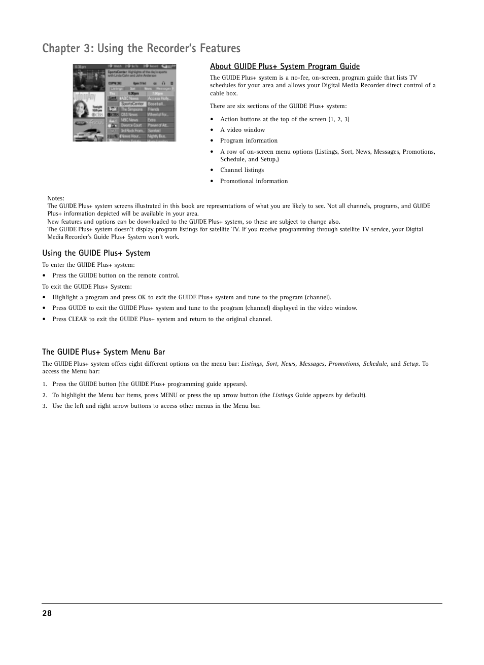Chapter 3: using the recorder’s features | RCA DRS7000N User Manual | Page 30 / 65