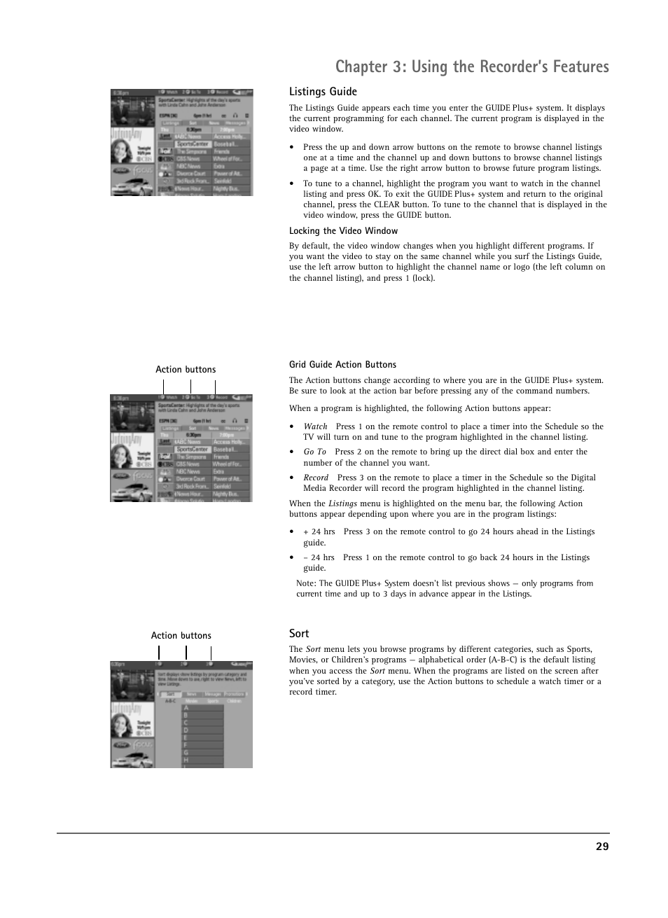 Chapter 3: using the recorder’s features | RCA DRS7000N User Manual | Page 31 / 65
