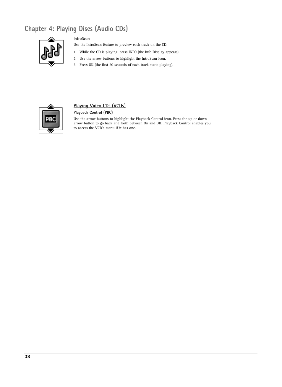 Chapter 4: playing discs (audio cds) | RCA DRS7000N User Manual | Page 41 / 65