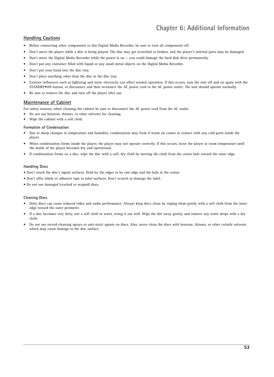 Chapter 6: additional information | RCA DRS7000N User Manual | Page 56 / 65