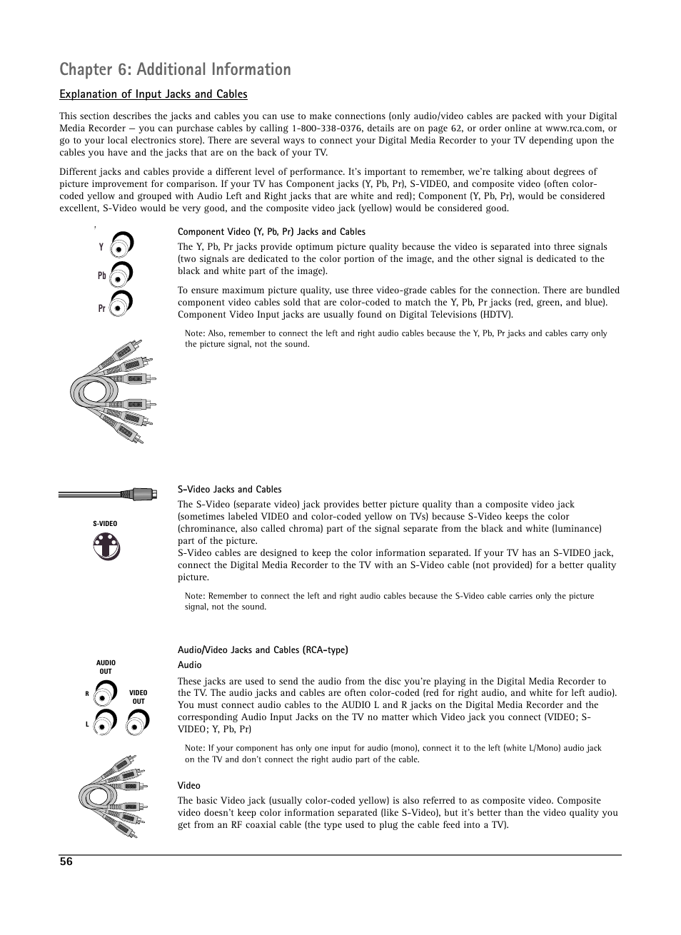 Chapter 6: additional information | RCA DRS7000N User Manual | Page 59 / 65