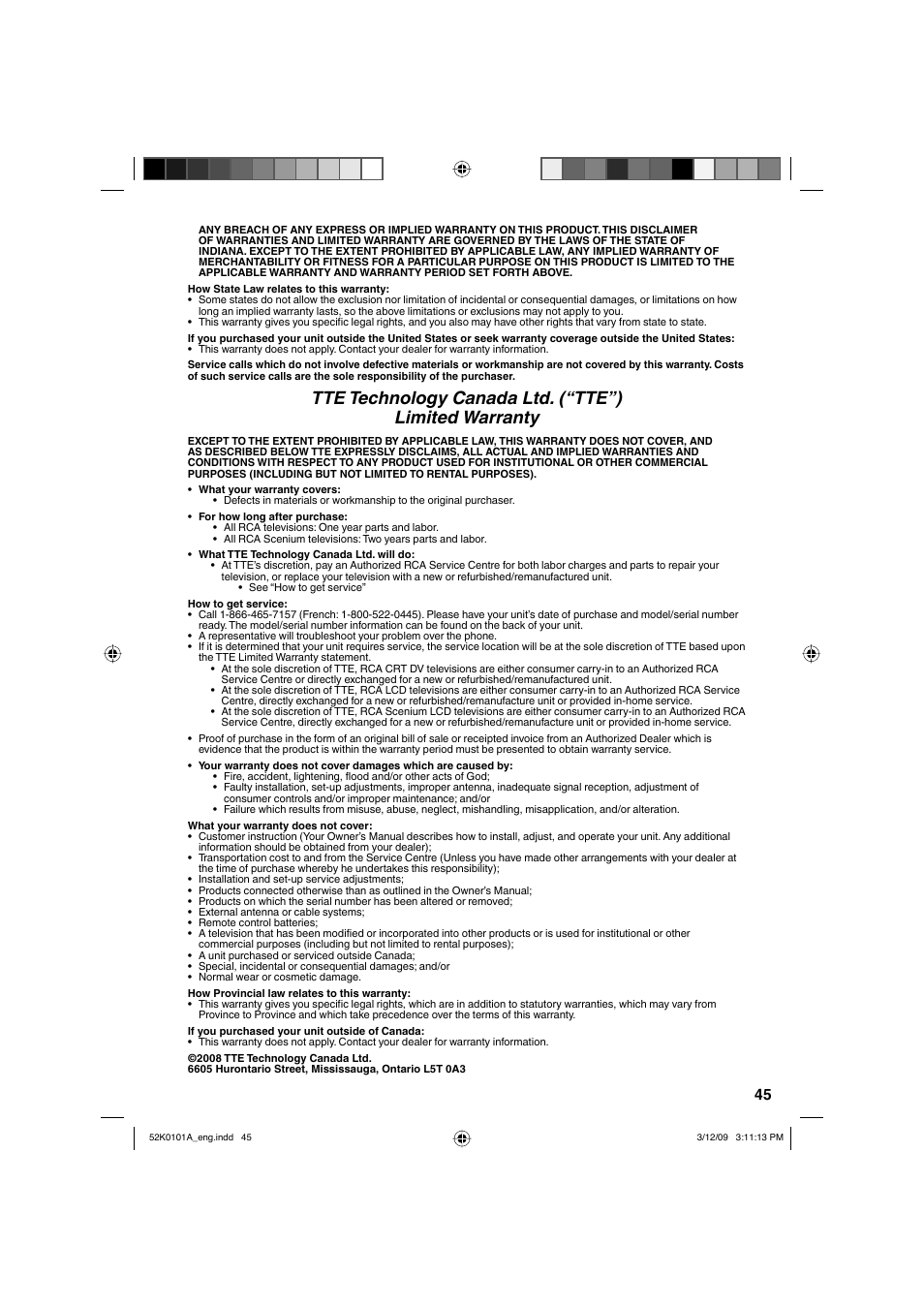 RCA L32HD35D User Manual | Page 45 / 48