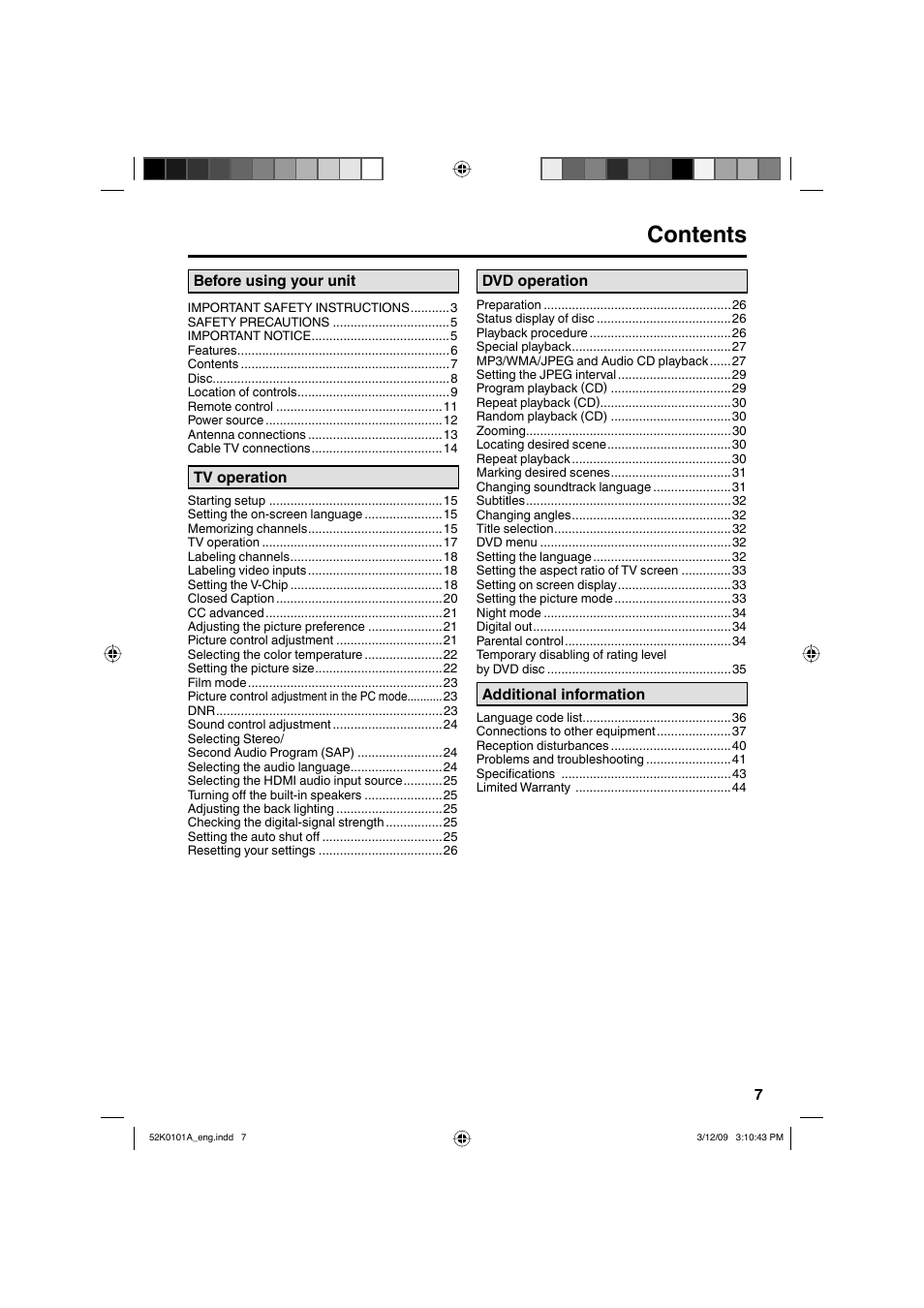RCA L32HD35D User Manual | Page 7 / 48