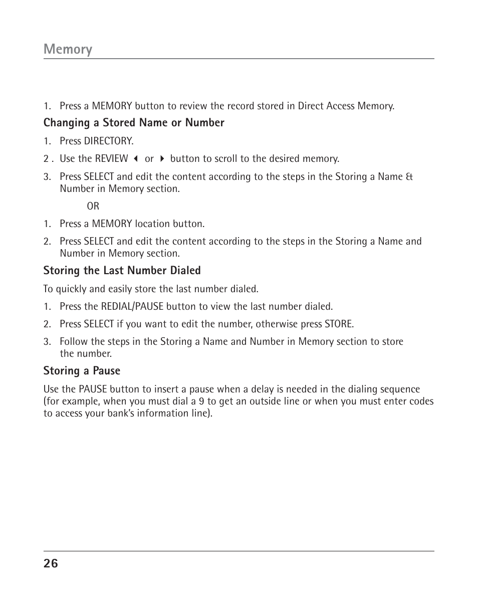 RCA 25202 User Manual | Page 26 / 76