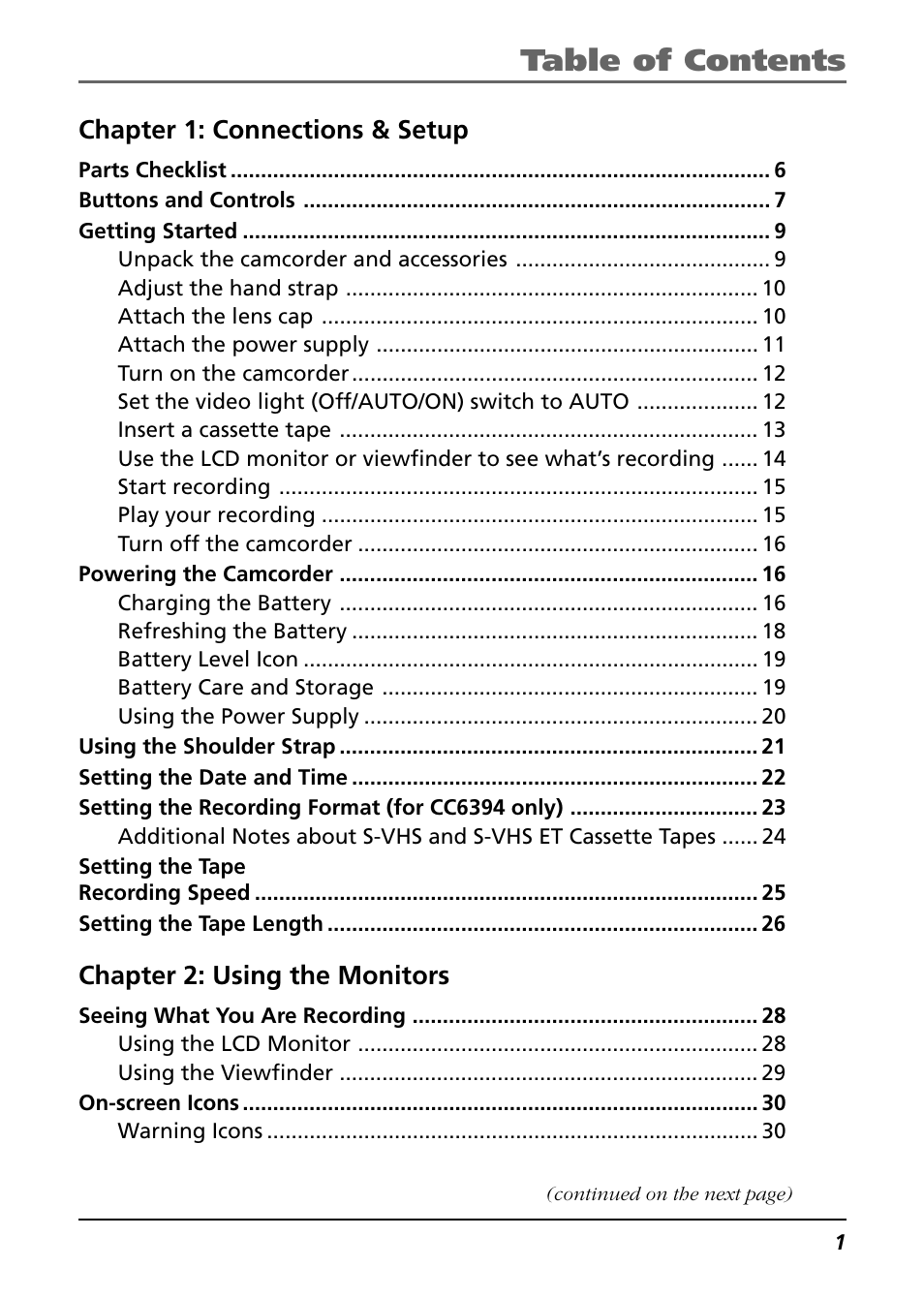 RCA CC6394 User Manual | Page 3 / 128