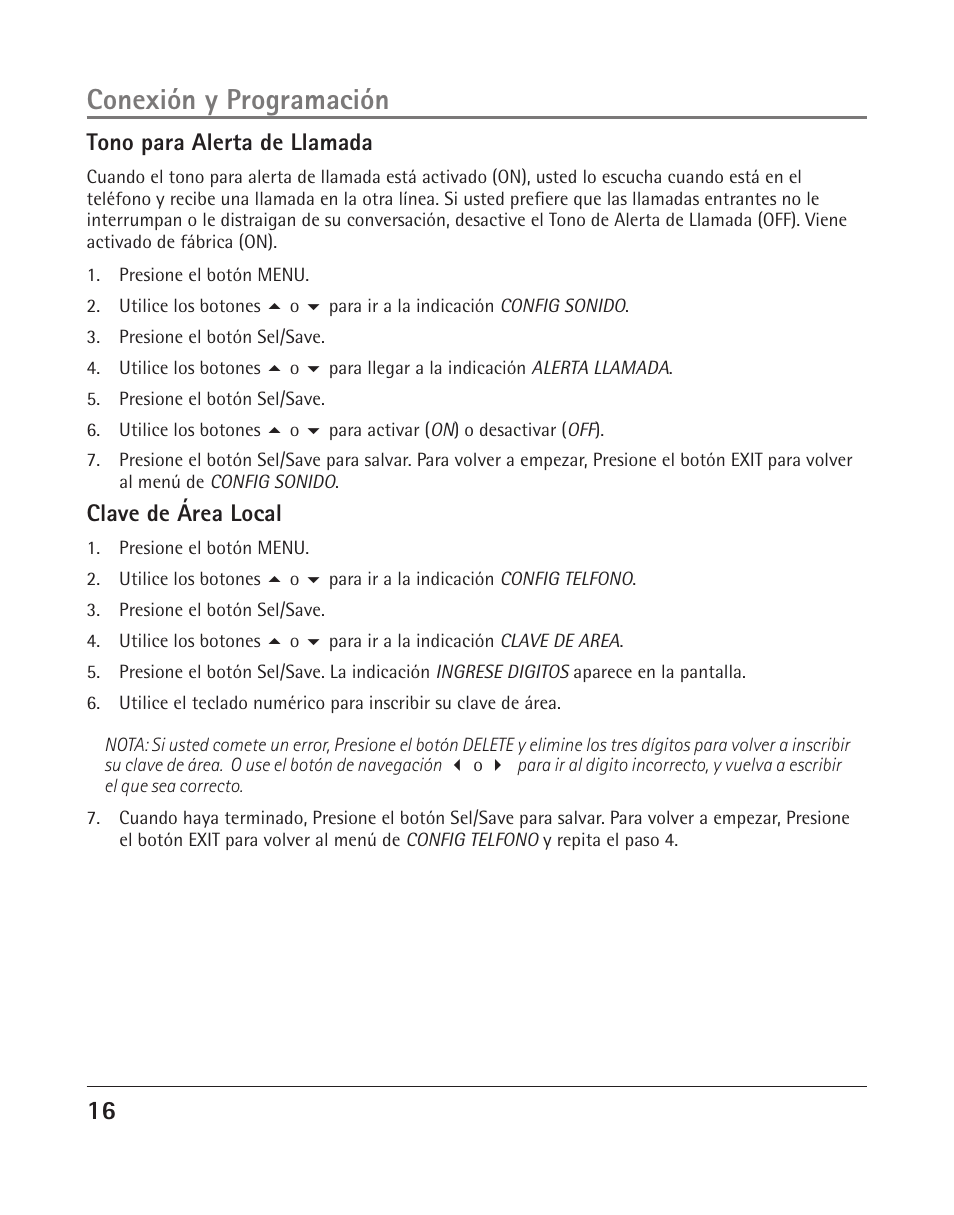 Conexión y programación | RCA 25205 User Manual | Page 17 / 96