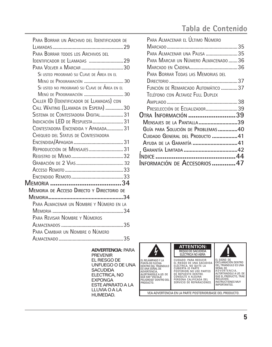 RCA 25205 User Manual | Page 6 / 96