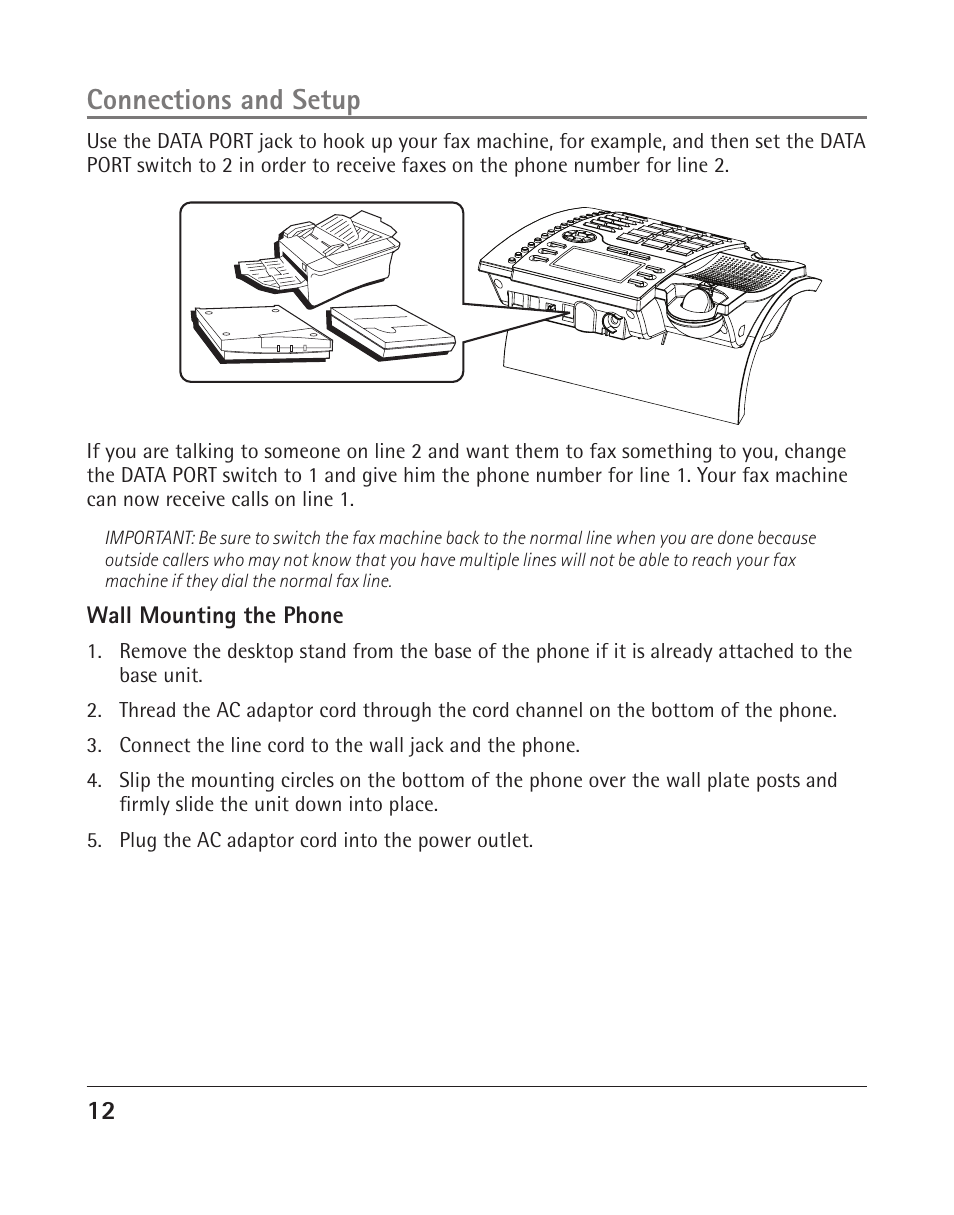 Connections and setup | RCA 25205 User Manual | Page 60 / 96
