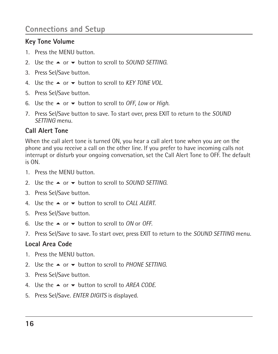 Connections and setup | RCA 25205 User Manual | Page 64 / 96