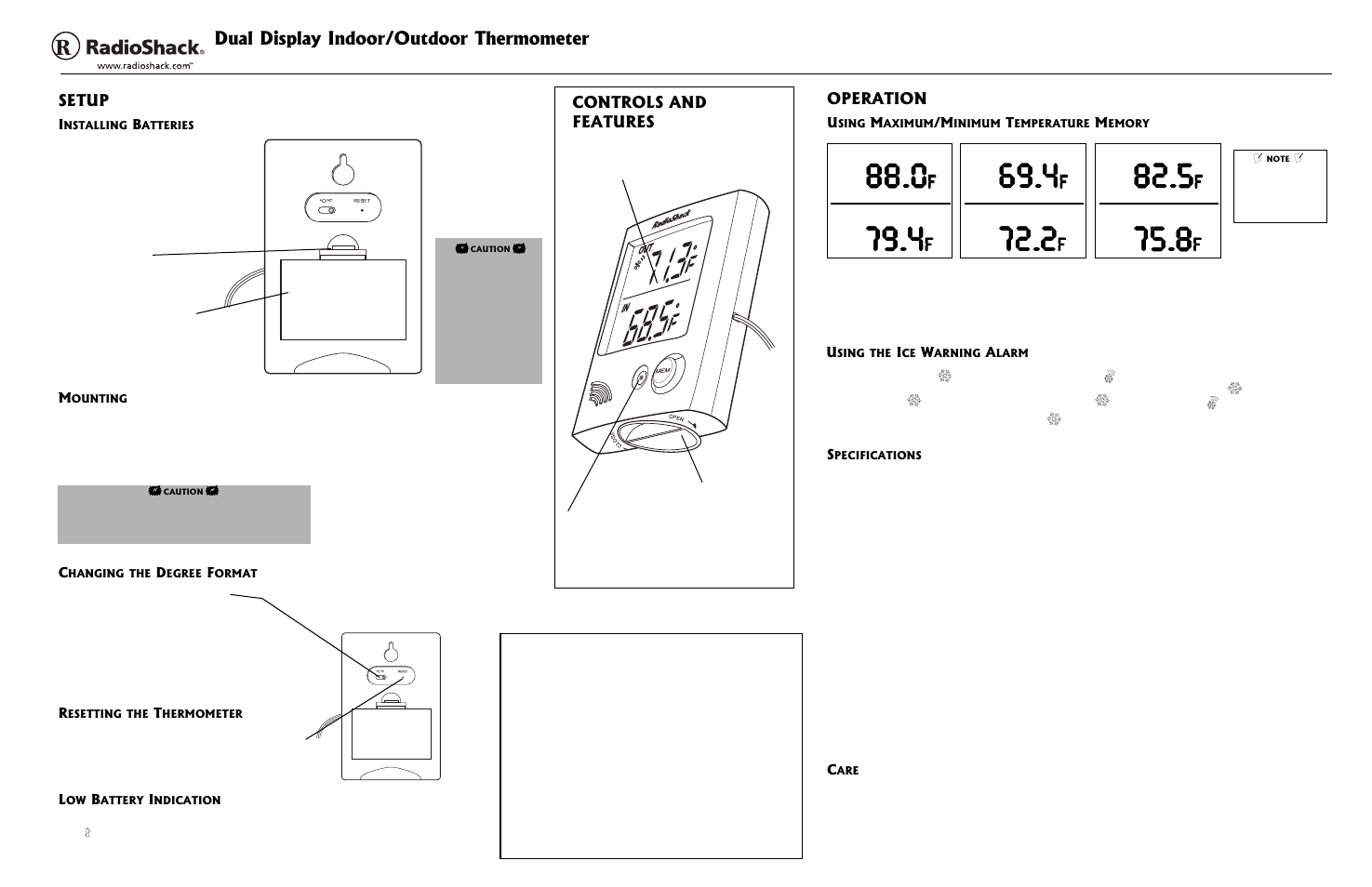 RCA 63-1035 User Manual | 1 page
