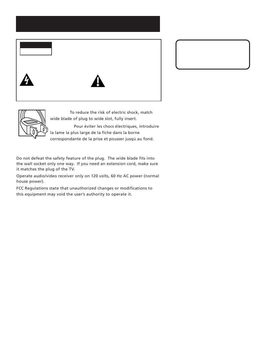 Safety information | RCA RV3693 User Manual | Page 2 / 62