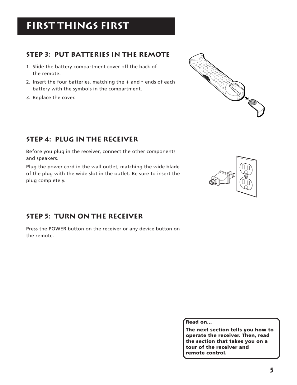 First things first | RCA RV3693 User Manual | Page 7 / 62