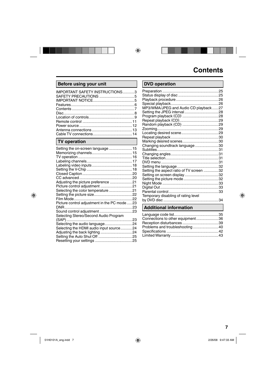 RCA L22HD32D User Manual | Page 7 / 44
