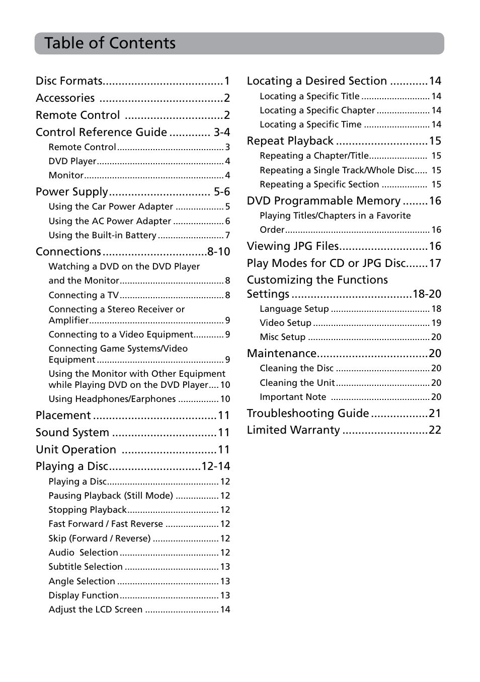 RCA DRC6379T User Manual | Page 4 / 28