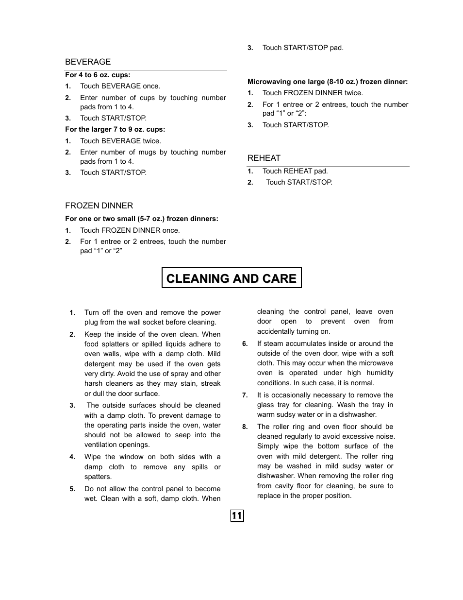 RCA RMW968 User Manual | Page 12 / 13