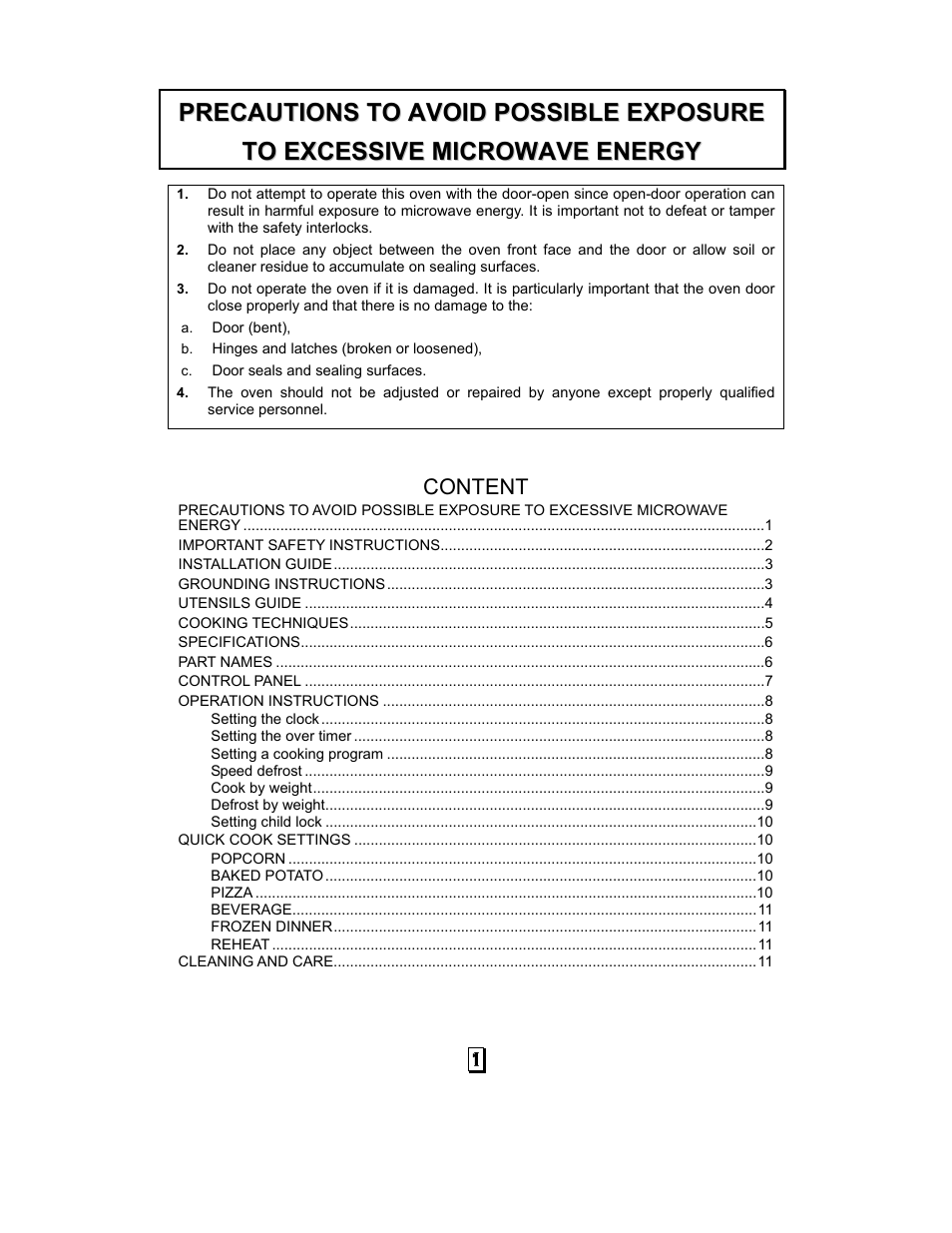 RCA RMW968 User Manual | Page 2 / 13