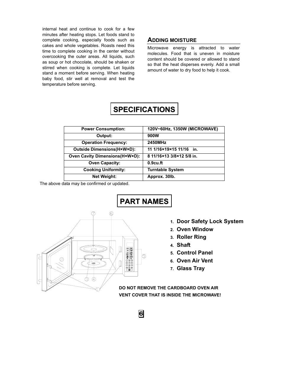 RCA RMW968 User Manual | Page 7 / 13