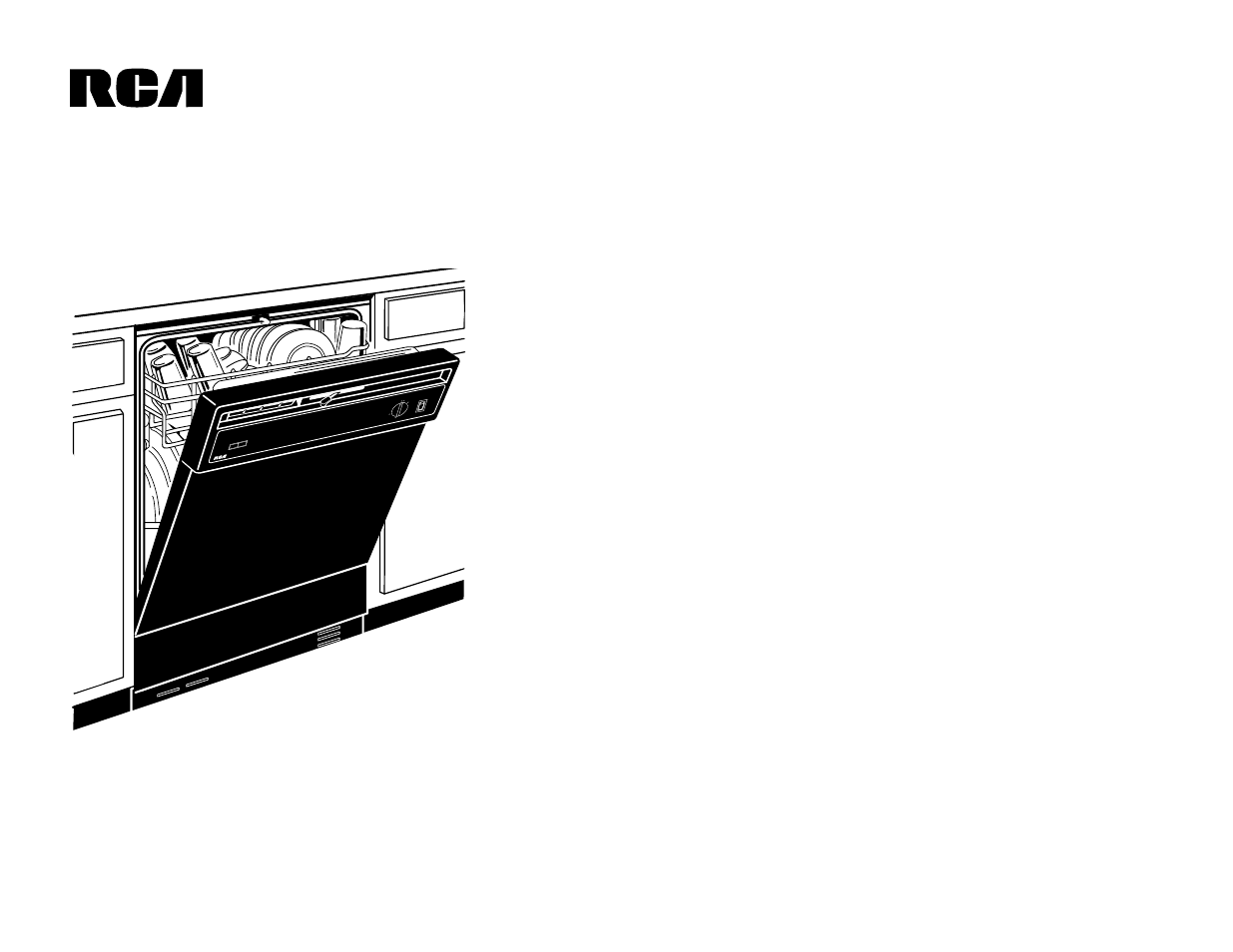 Psd2220zbb—built-in dishwasher | RCA PSD2220ZBB User Manual | Page 2 / 2