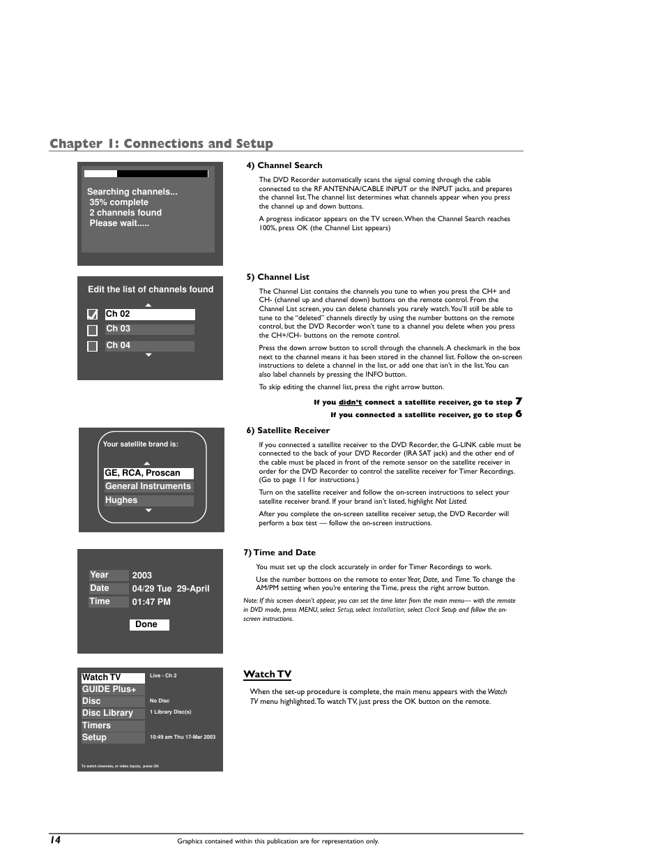 Chapter 1: connections and setup | RCA DRC8000N User Manual | Page 16 / 64