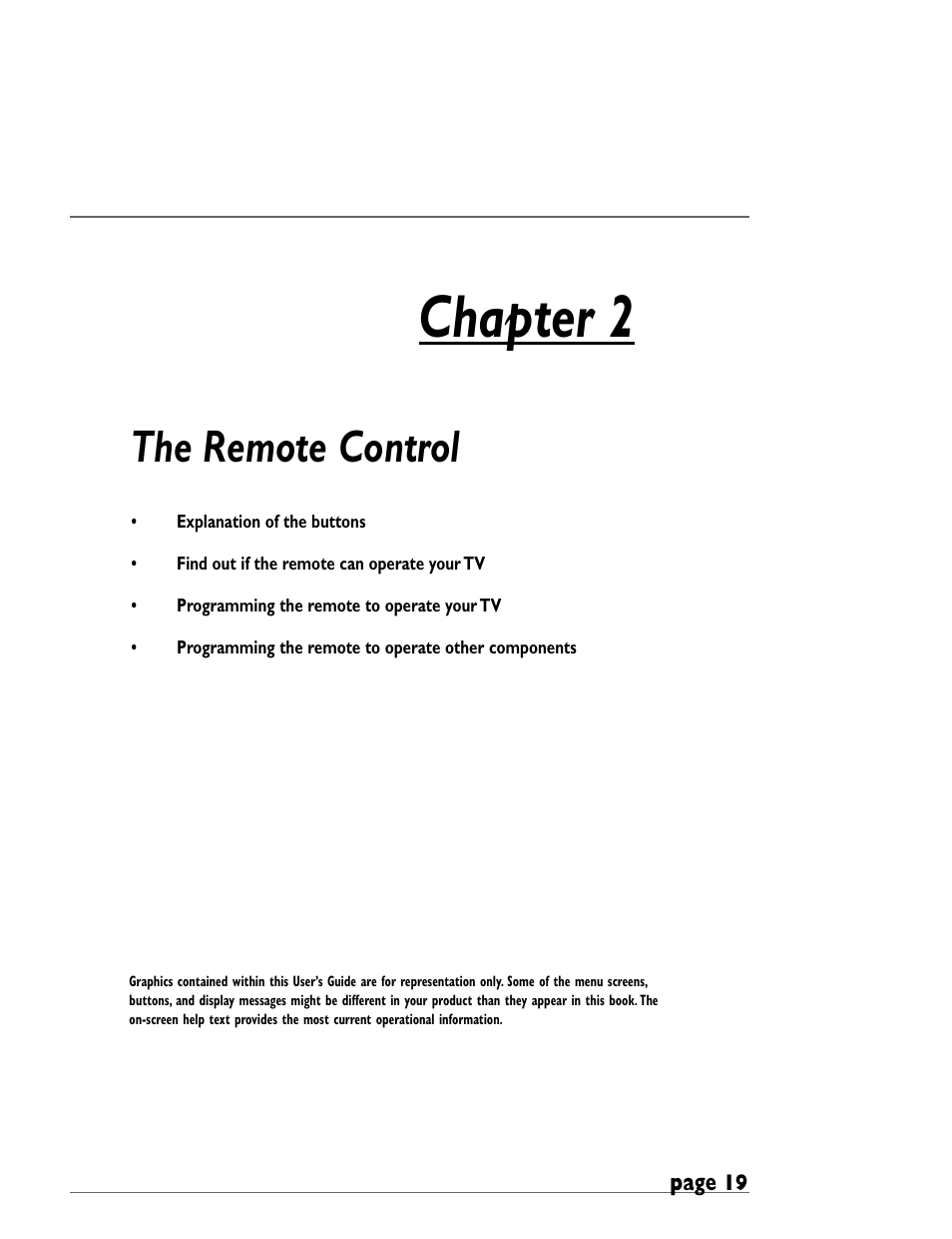 Chapter 2, The remote control | RCA DRC8000N User Manual | Page 21 / 64