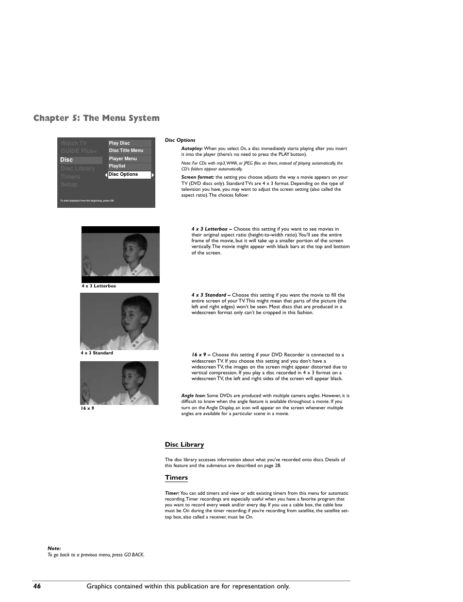 Chapter 5: the menu system | RCA DRC8000N User Manual | Page 48 / 64