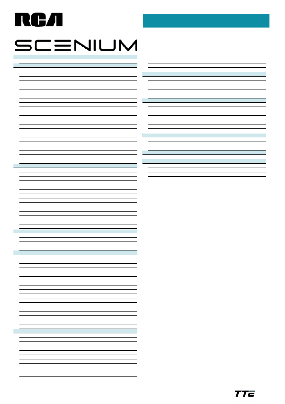 Technical specifications | RCA HD50LPW165 User Manual | Page 2 / 2