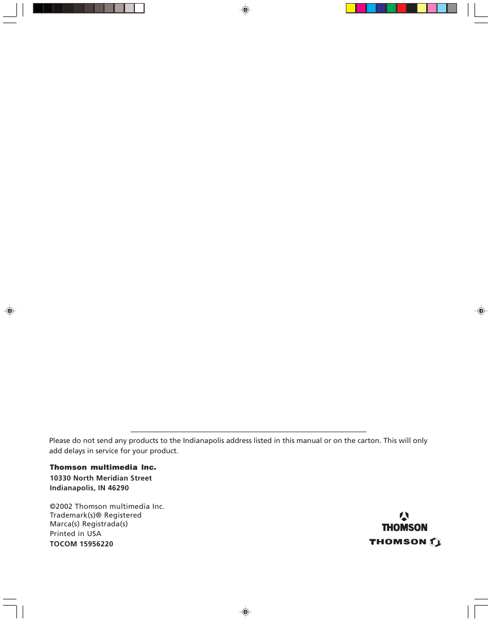RCA 15956220 User Manual | Page 32 / 32