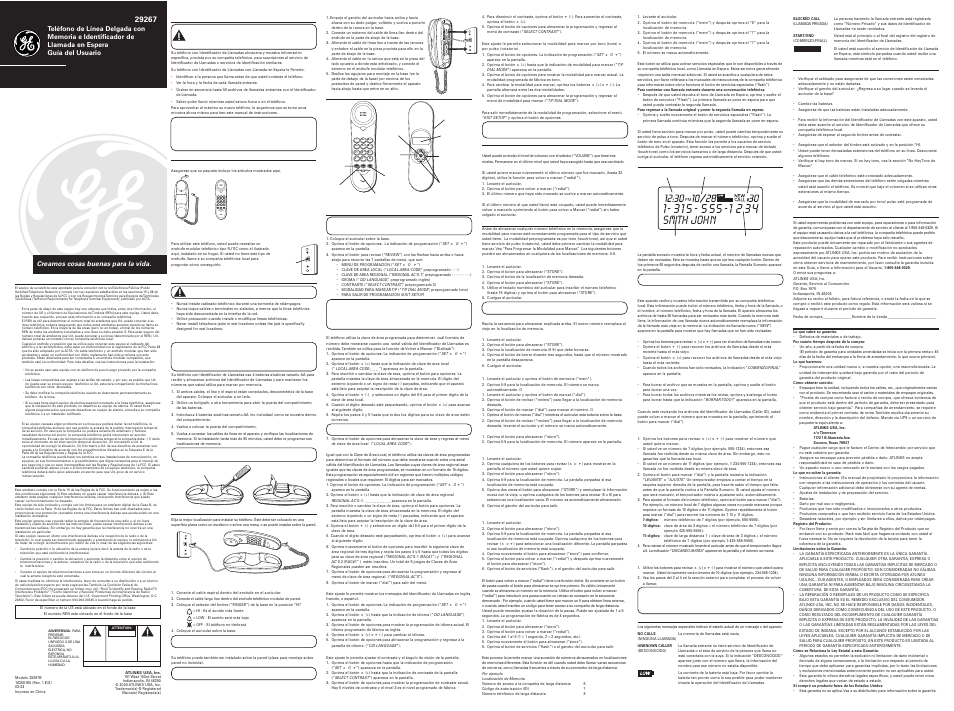 Wx yz, Pq rs, Oper | Tone, Smith john | RCA 29267 User Manual | Page 2 / 2