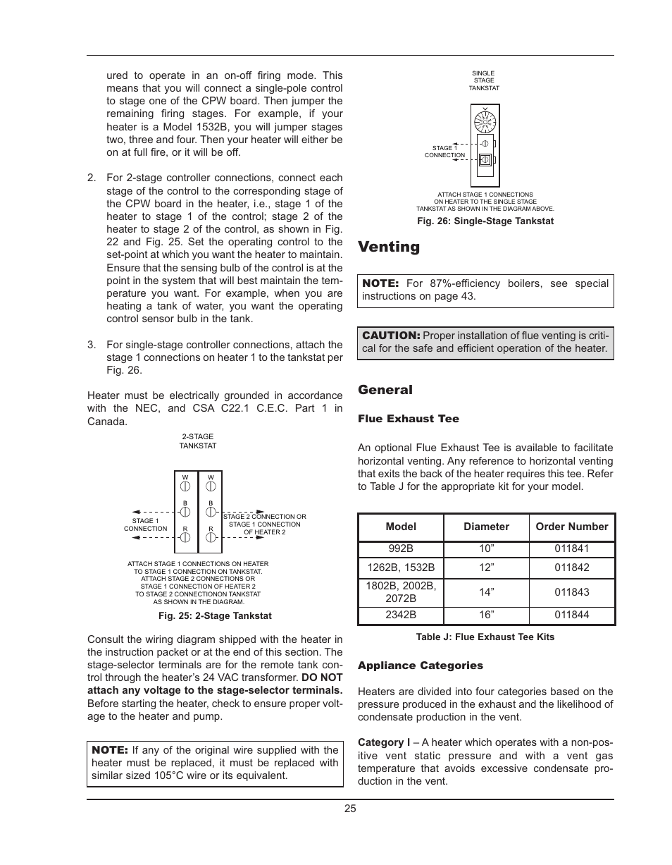 Venting, General | Raypak HIDELTA 992B User Manual | Page 25 / 68