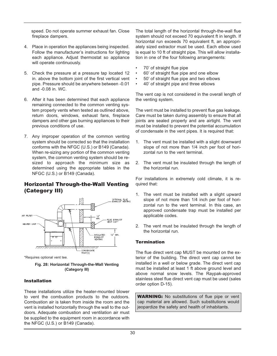 Raypak HIDELTA 992B User Manual | Page 30 / 68