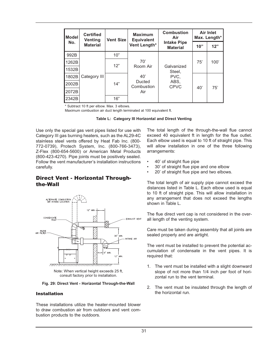 Raypak HIDELTA 992B User Manual | Page 31 / 68