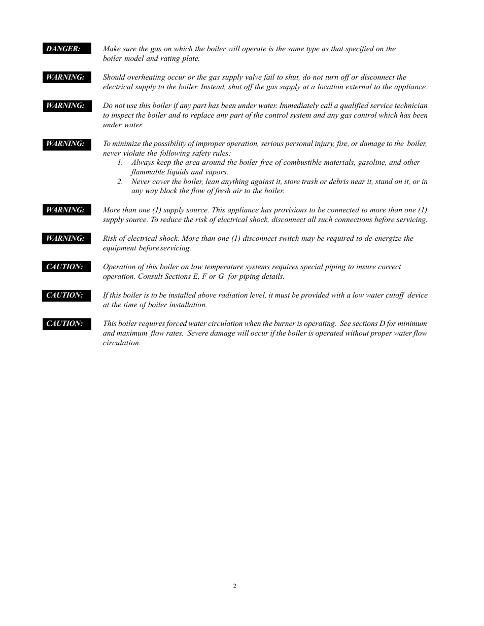 Raypak 750 User Manual | Page 2 / 74
