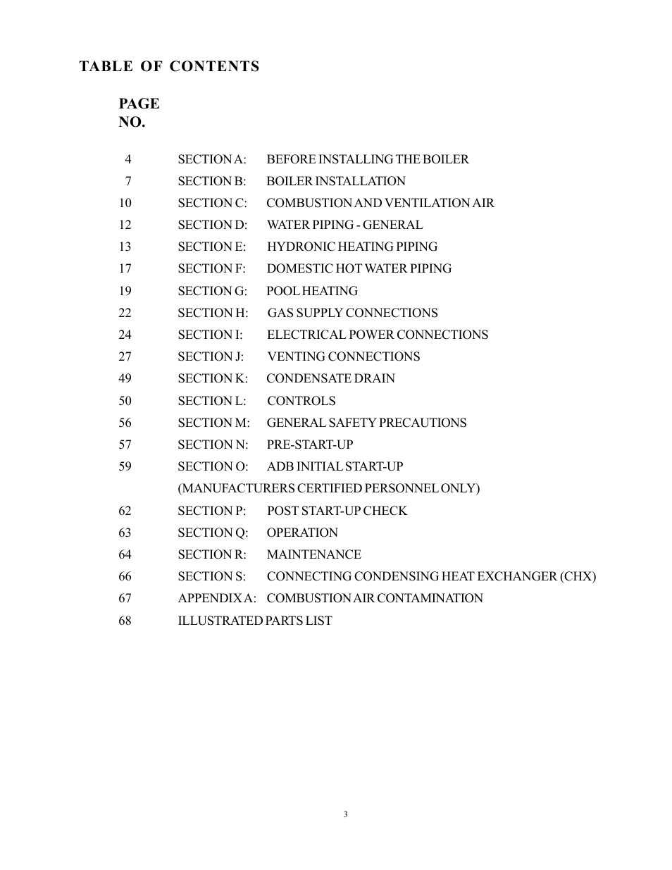 Raypak 750 User Manual | Page 3 / 74