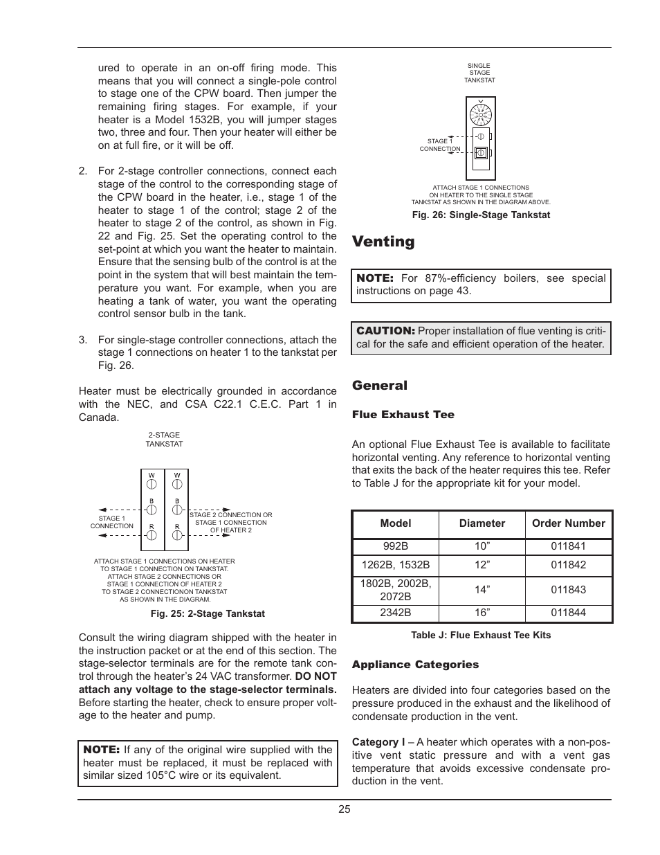 Venting, General | Raypak Hi Delta 992B-1262B User Manual | Page 25 / 66