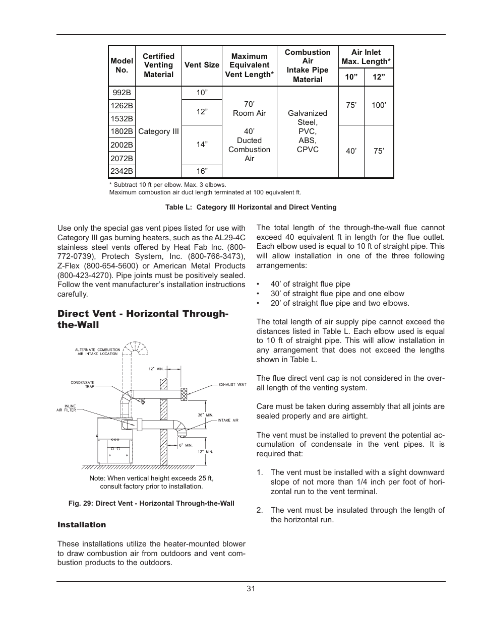 Raypak Hi Delta 992B-1262B User Manual | Page 31 / 66