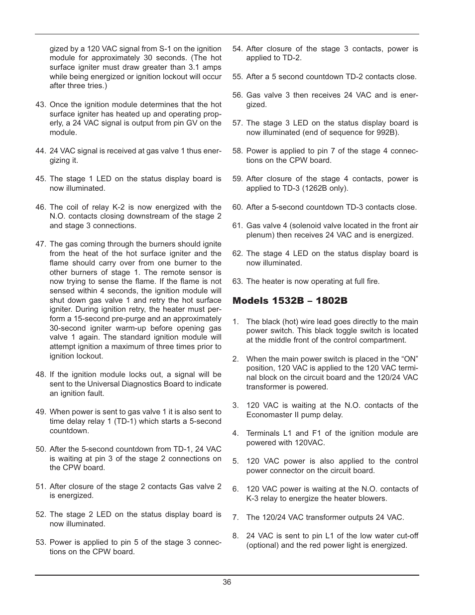 Raypak Hi Delta 992B-1262B User Manual | Page 36 / 66