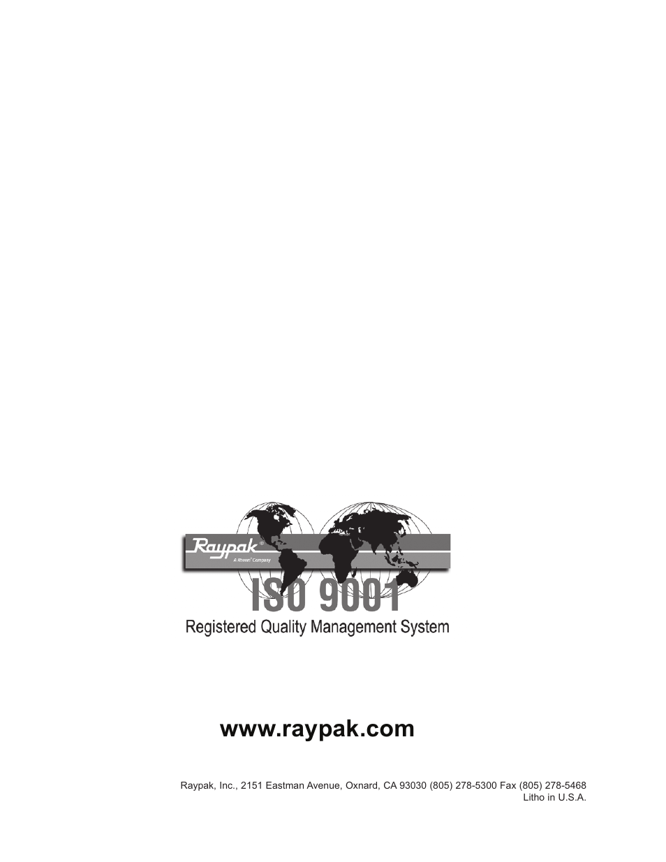 Raypak Hi Delta 992B-1262B User Manual | Page 66 / 66