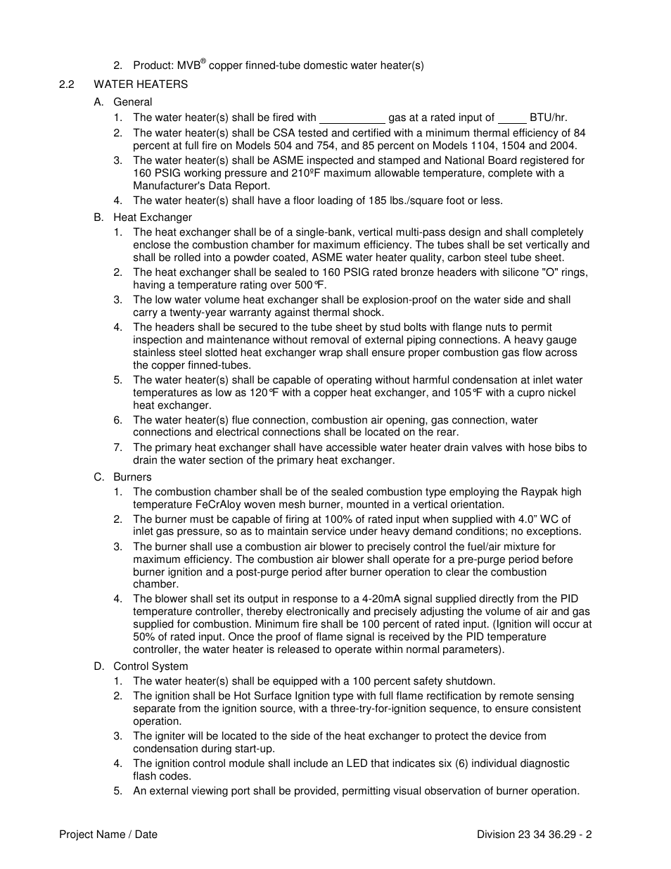 Raypak 504-2004 User Manual | Page 2 / 4